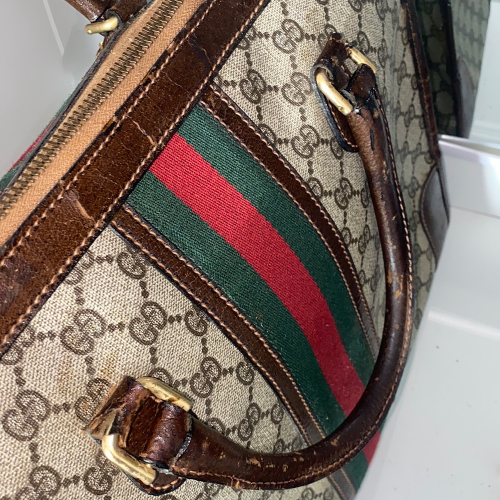 Authentic Vintage Gucci Sherry Line Boston Bag - Picture 8 of 17